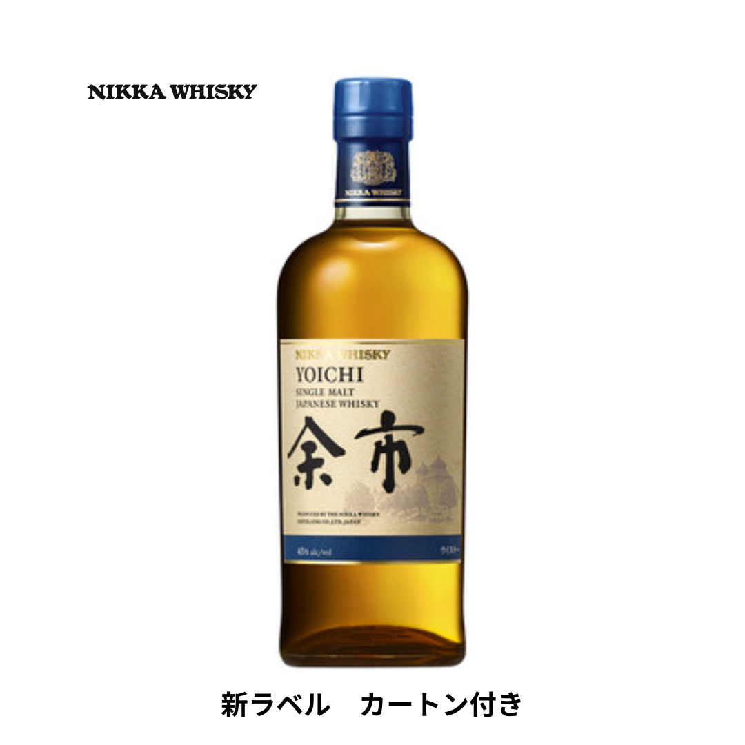 新ラベル|カートン ニッカ シングルモルト 余市 45%《瓶700ml》 – 酒